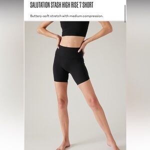 Athleta Salutation Stash II 7” Short | Like New